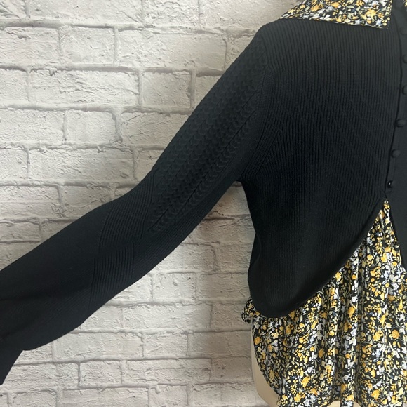 Anthropologie Maeve Textured Twofer Pullover Sweater size Large - Picture 8 of 9